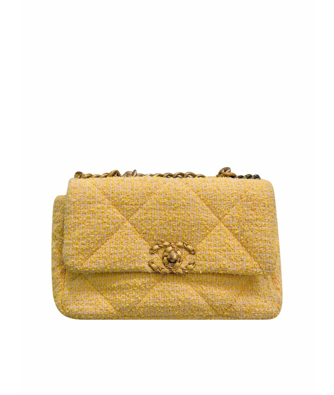 CHANEL Желтая сумка через плечо, фото 1