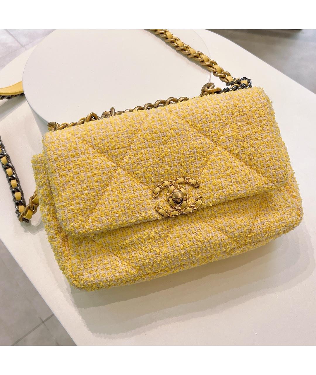 CHANEL Желтая сумка через плечо, фото 2