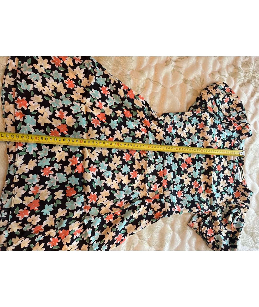 SAINT LAURENT Мульти шелковое повседневное платье, фото 6