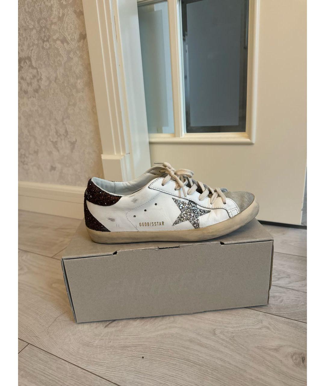 GOLDEN GOOSE DELUXE BRAND Белые кожаные кеды, фото 8