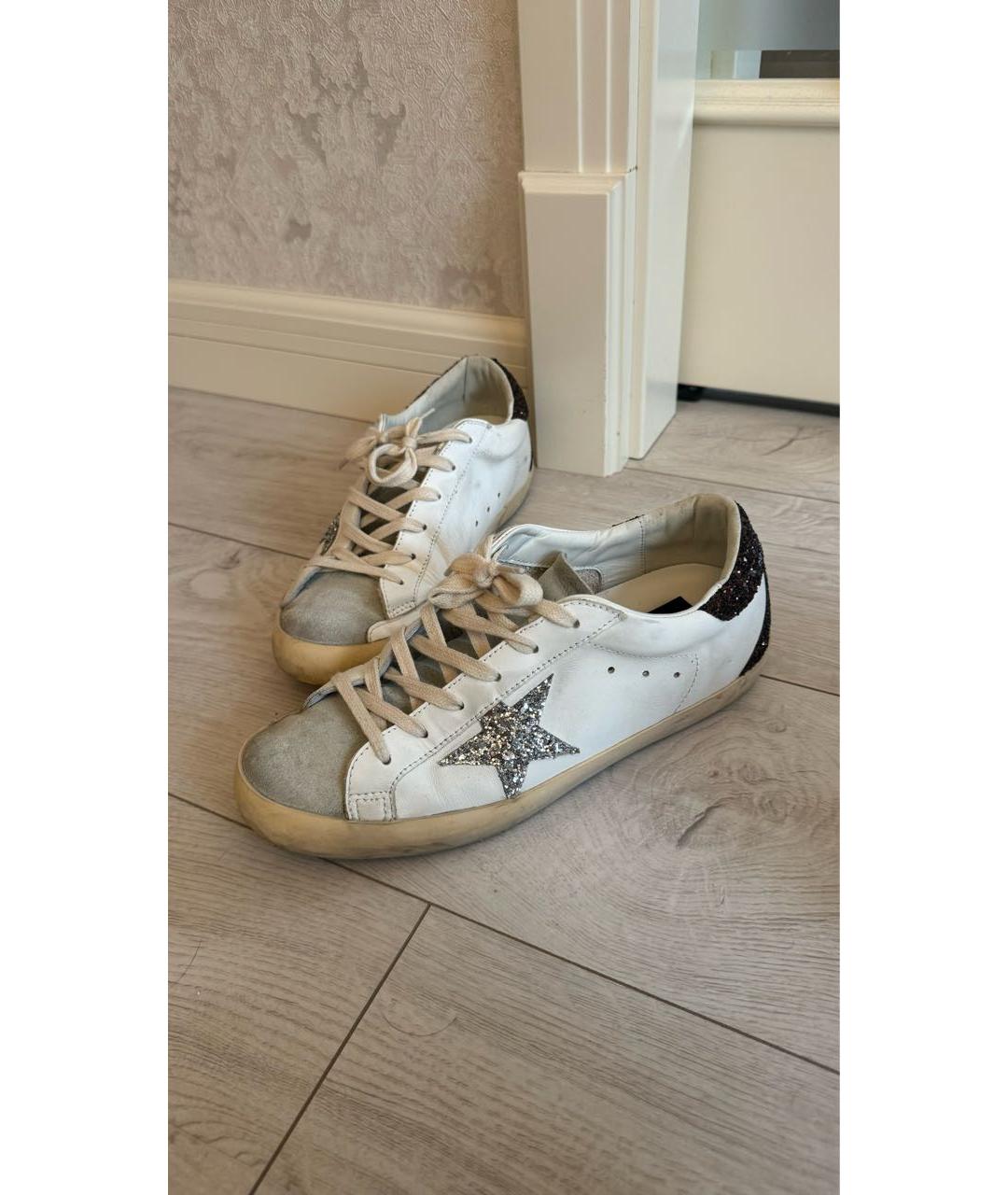 GOLDEN GOOSE DELUXE BRAND Белые кожаные кеды, фото 5