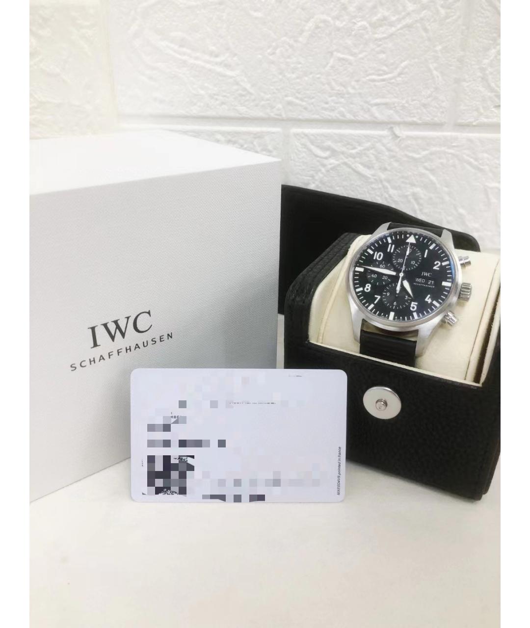 IWC Schaffhausen Голубые часы, фото 4