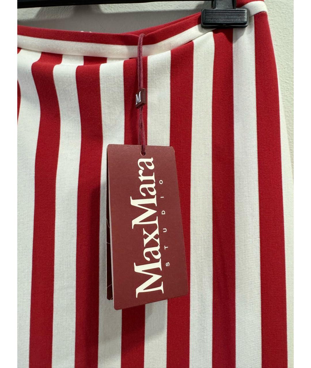 MAX MARA STUDIO Мульти вискозная юбка миди, фото 4