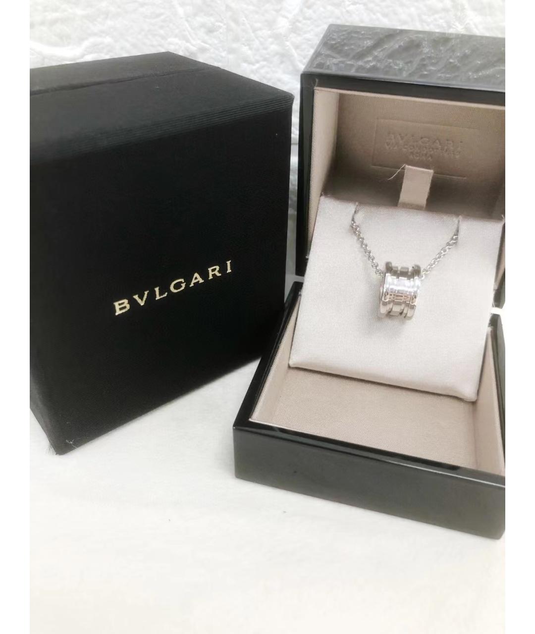 BVLGARI Серебряное колье из белого золота, фото 5