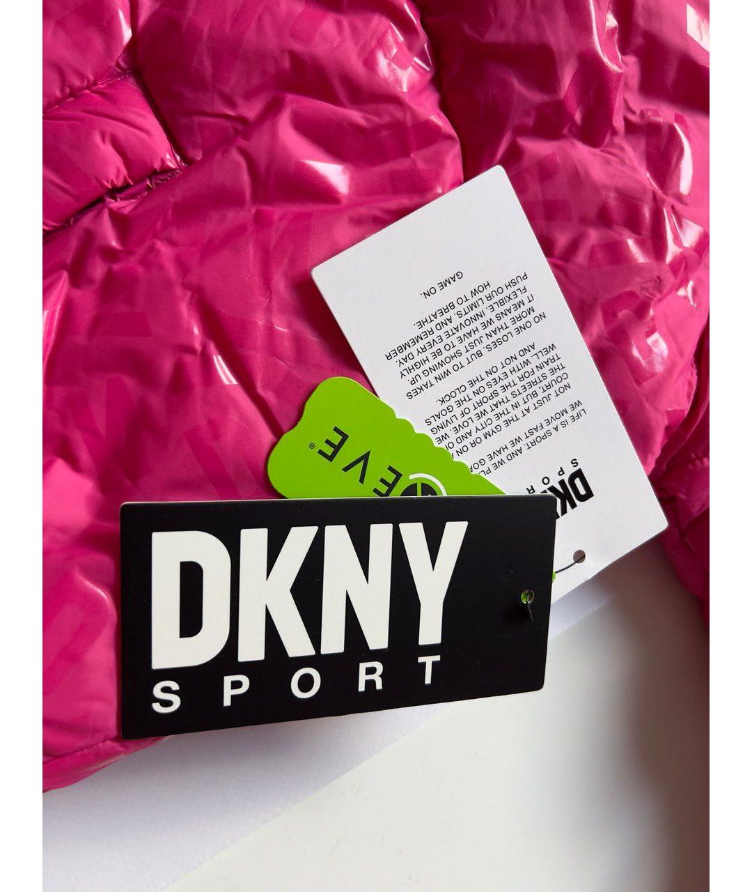 DKNY Розовая полиэстеровая куртка, фото 5