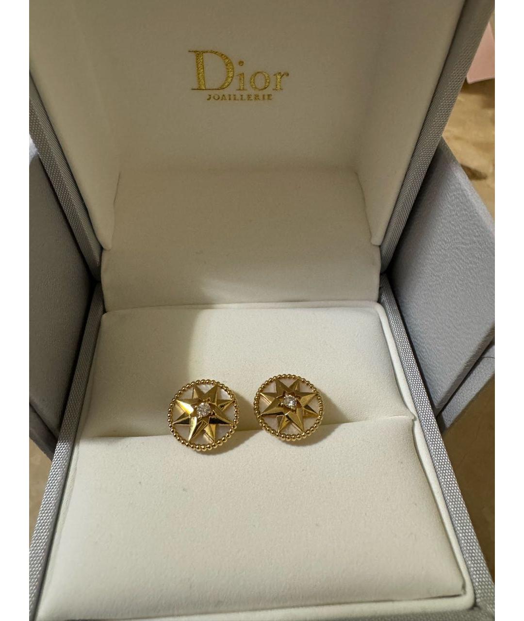 CHRISTIAN DIOR Золотые серьги из желтого золота, фото 8