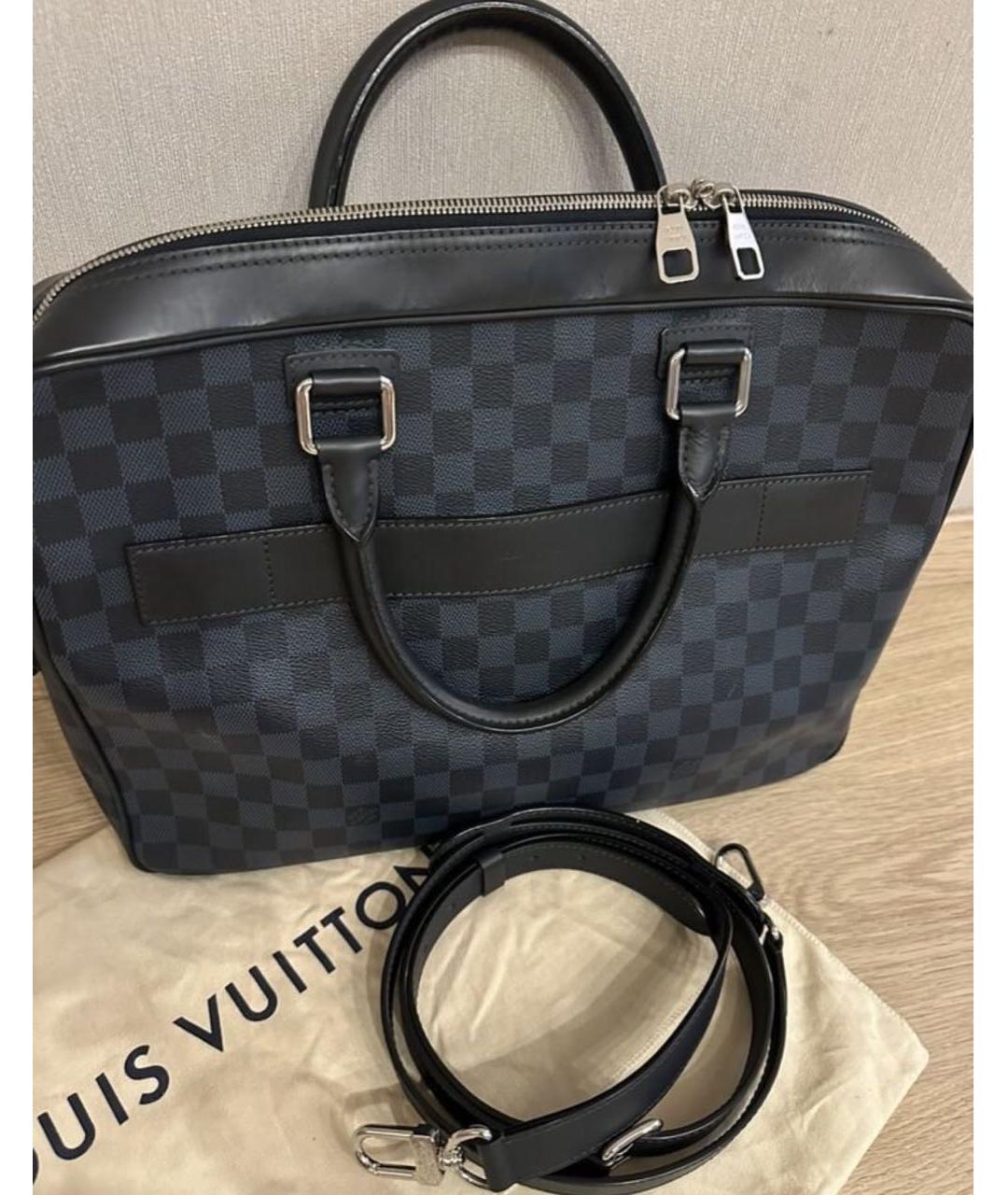 LOUIS VUITTON Антрацитовый портфель, фото 3