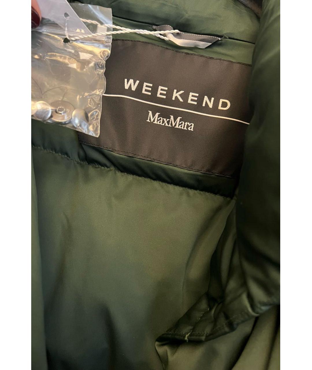 WEEKEND MAX MARA Зеленый пуховик, фото 3