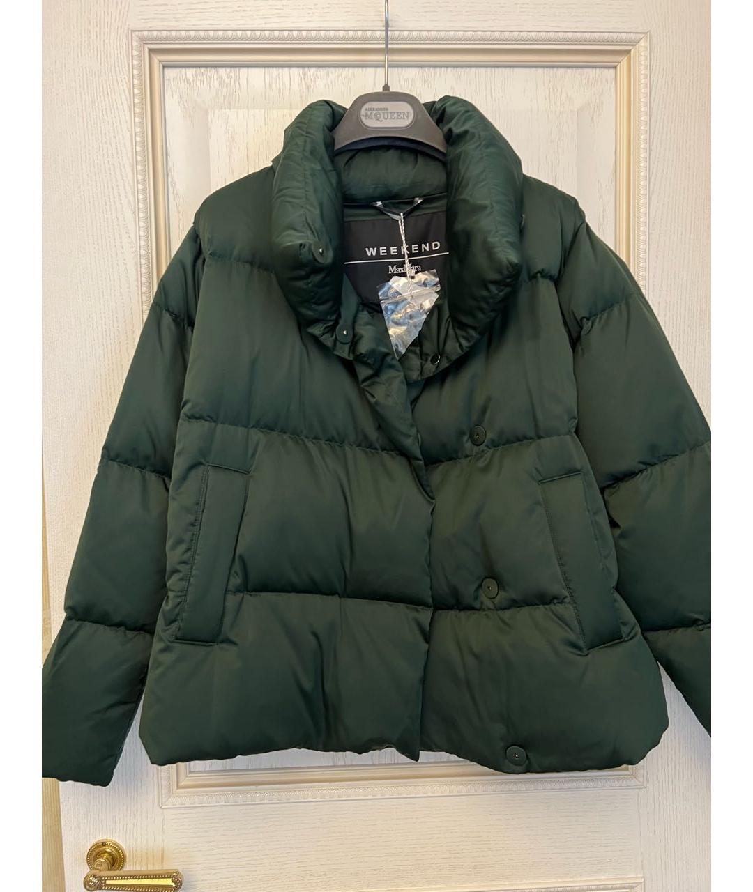 WEEKEND MAX MARA Зеленый пуховик, фото 7