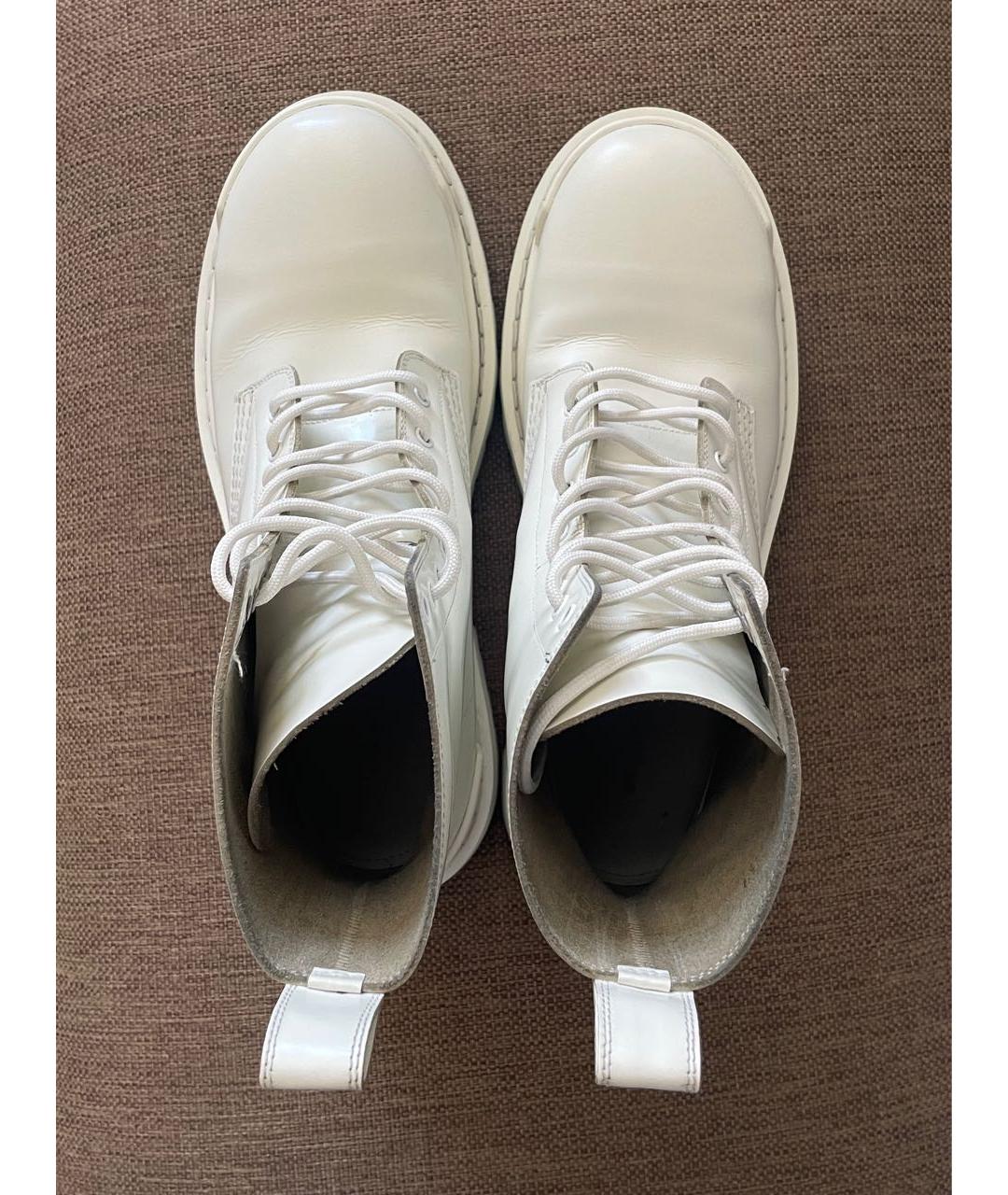 BALENCIAGA Белые кожаные ботильоны, фото 3