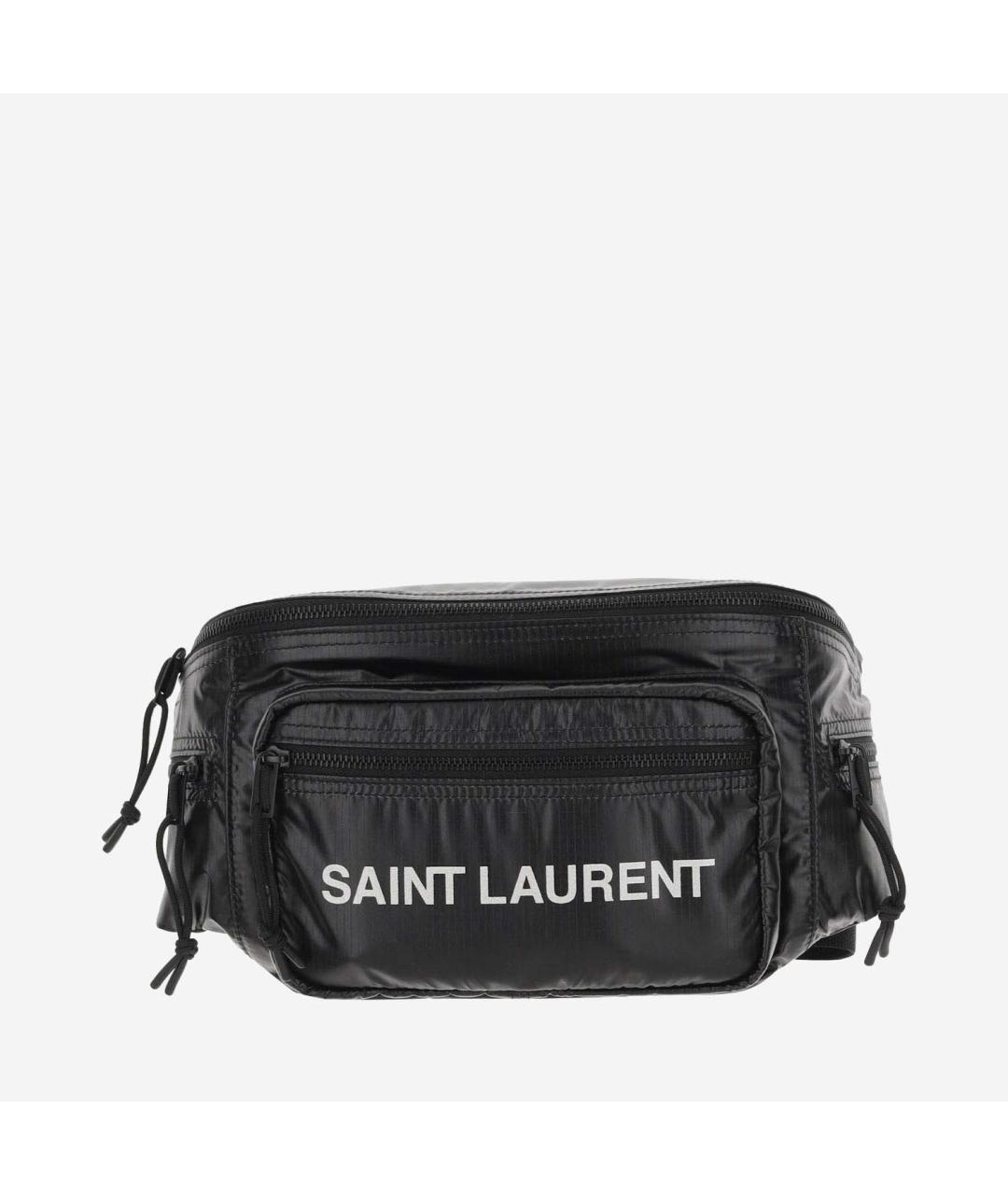 SAINT LAURENT Черная поясная сумка, фото 5