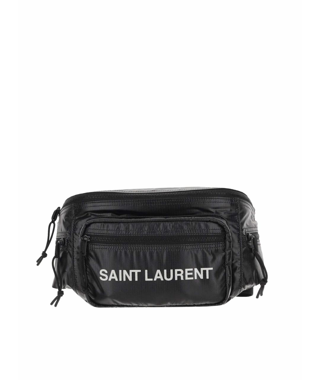 SAINT LAURENT Черная поясная сумка, фото 1