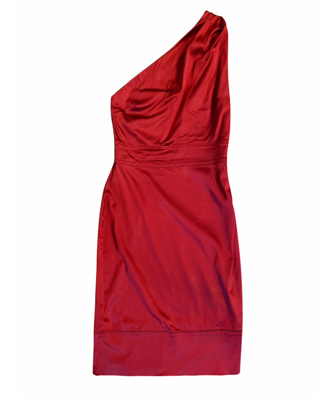 ROBERTO CAVALLI Бордовое ацетатное коктейльное платье, фото 1
