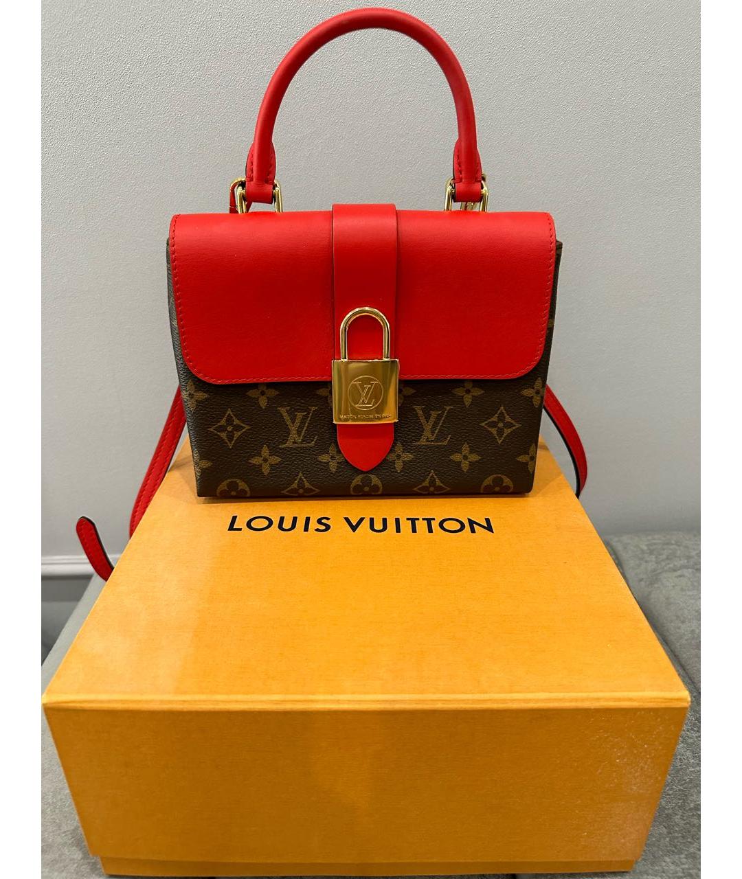 LOUIS VUITTON Красная сумка с короткими ручками, фото 9