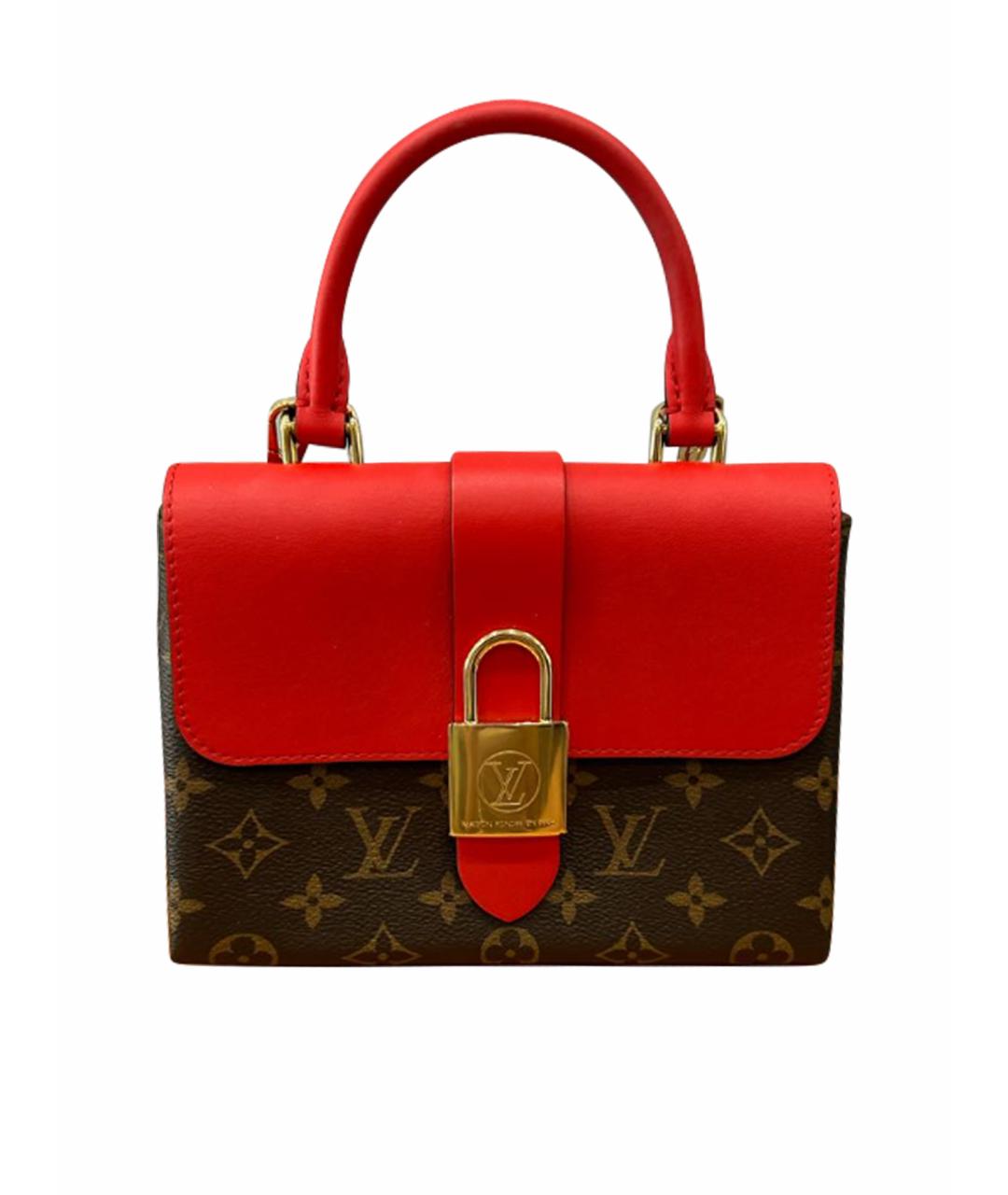 LOUIS VUITTON Красная сумка с короткими ручками, фото 1