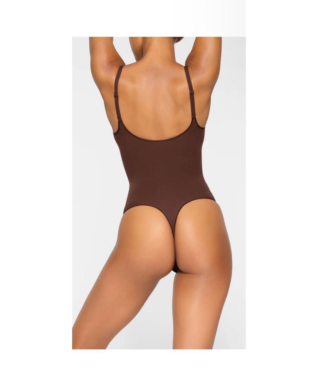SKIMS Коричневое боди, фото 4
