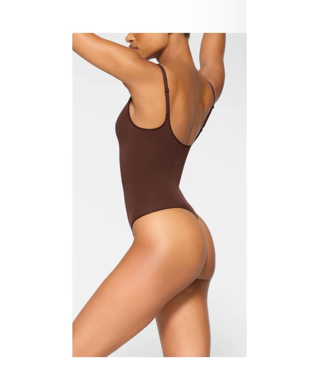 SKIMS Коричневое боди, фото 3