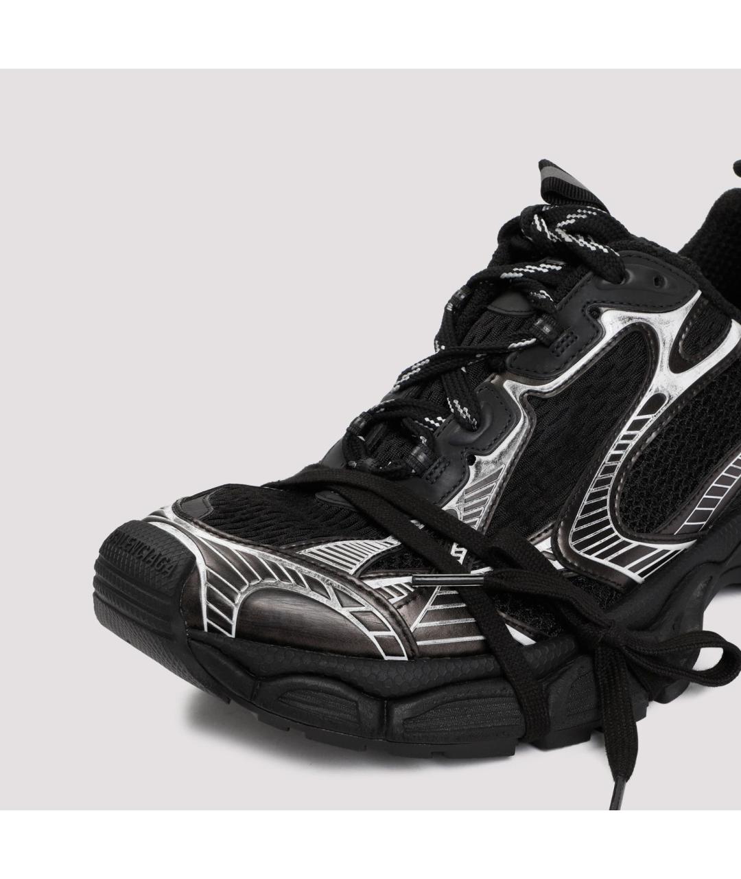 BALENCIAGA Черные синтетические низкие кроссовки / кеды, фото 5