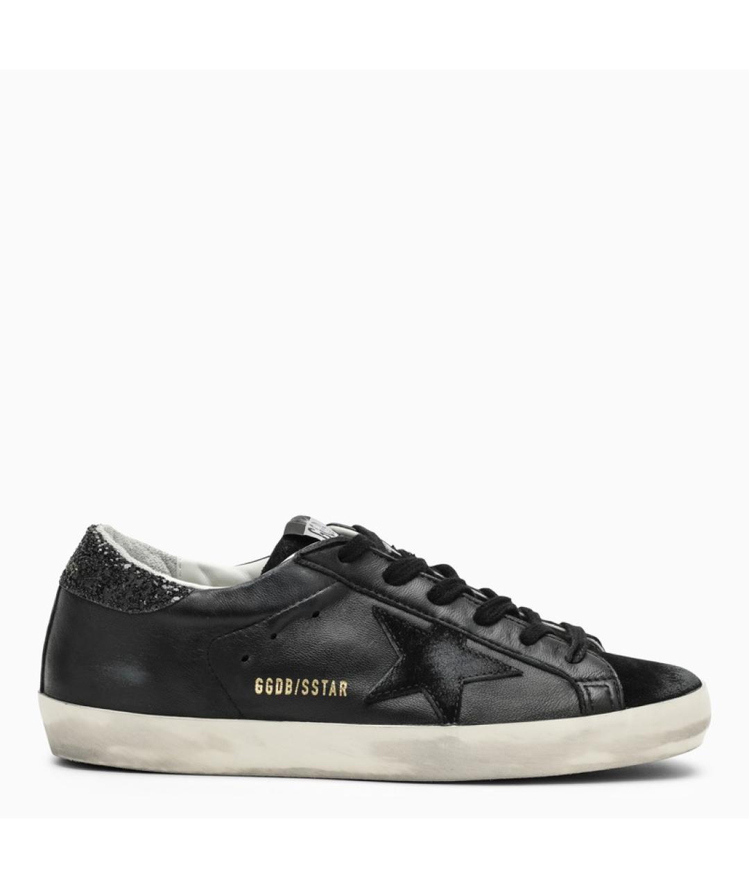GOLDEN GOOSE DELUXE BRAND Черные кожаные кеды, фото 6