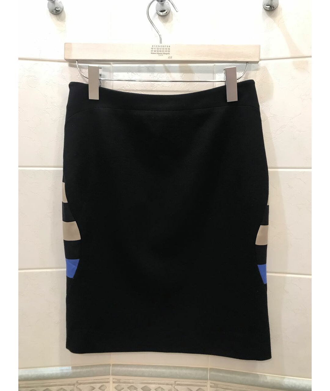 DIANE VON FURSTENBERG Черная шерстяная юбка мини, фото 2