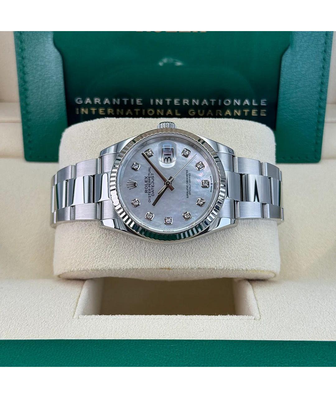 ROLEX Белые часы из белого золота, фото 6