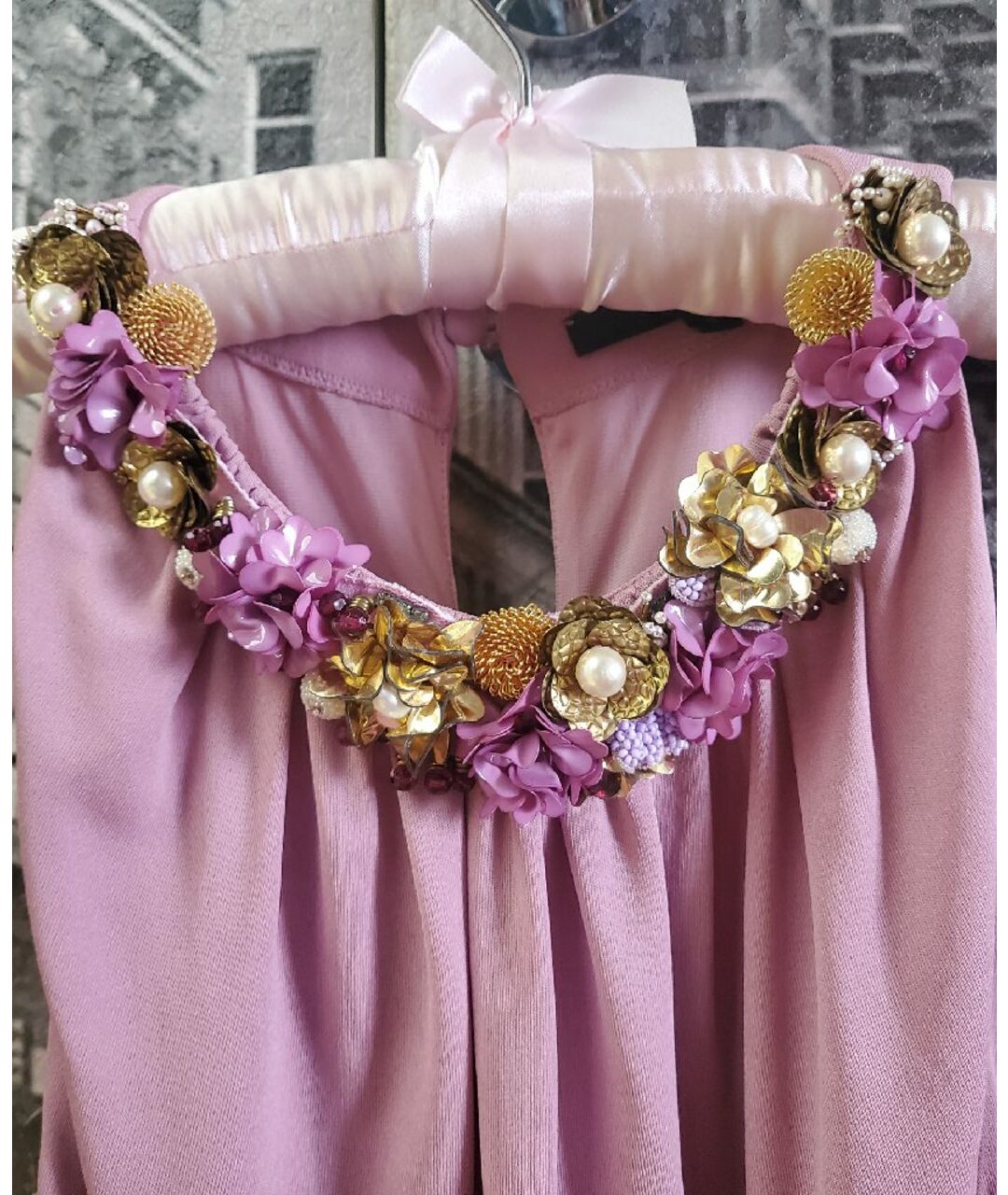 GUCCI Розовое вискозное коктейльное платье, фото 3