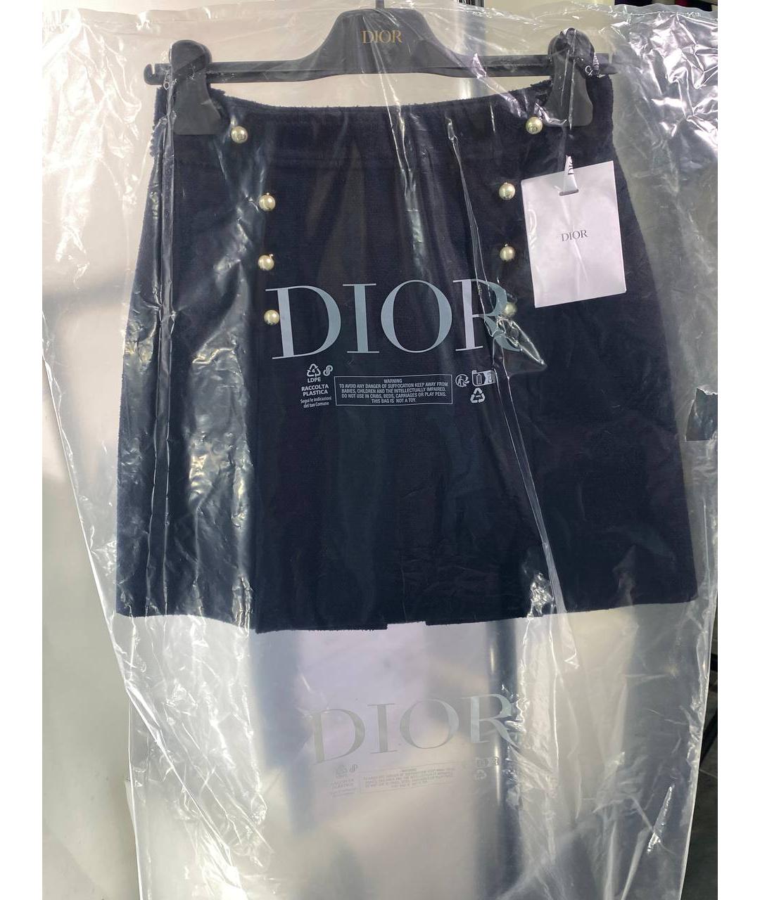 CHRISTIAN DIOR Синий шерстяной костюм с юбками, фото 9