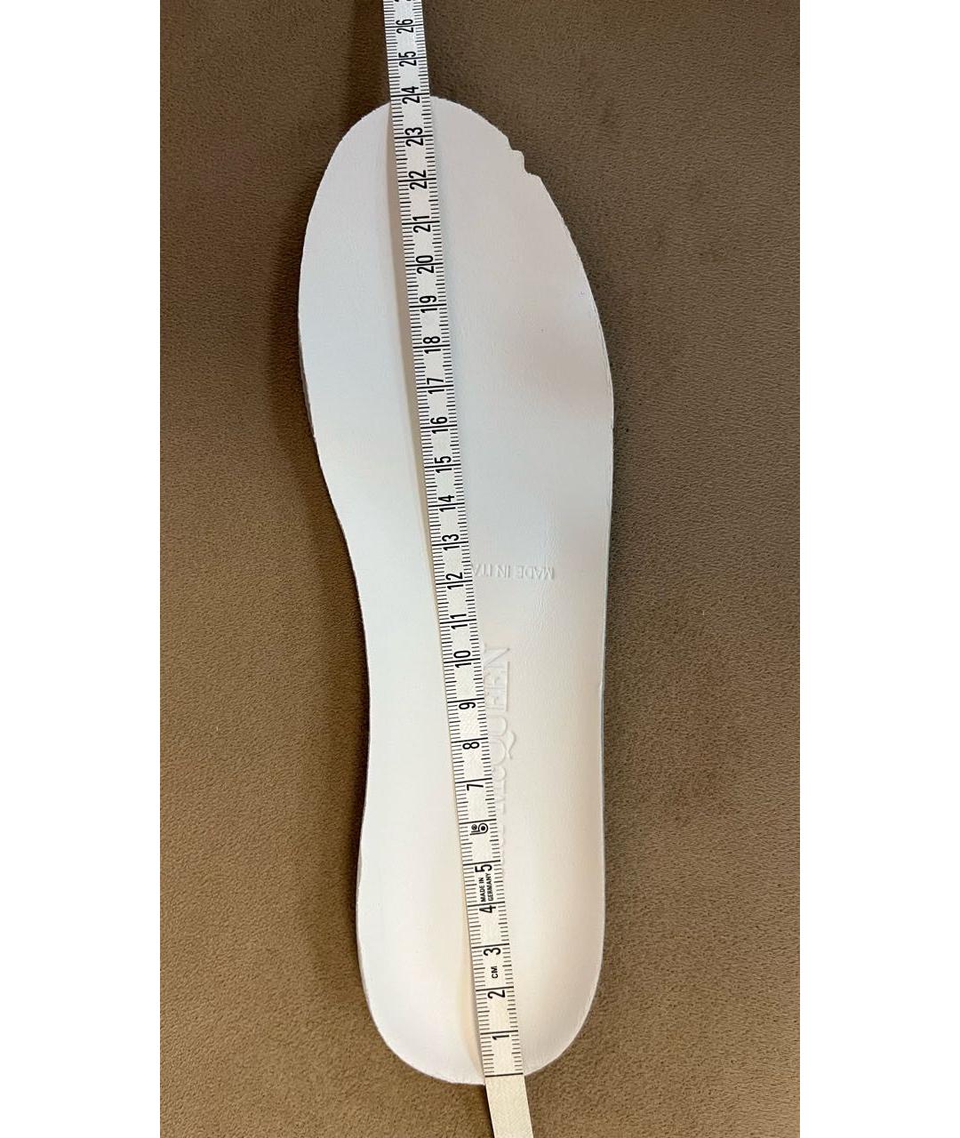 ALEXANDER MCQUEEN Белые кожаные кеды, фото 7