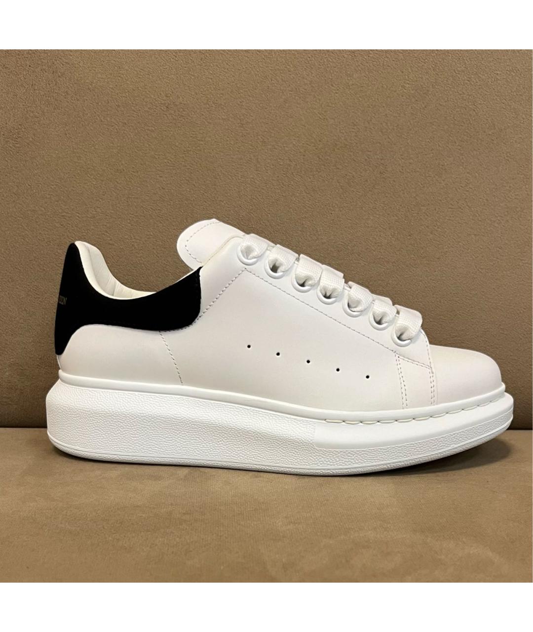 ALEXANDER MCQUEEN Белые кожаные кеды, фото 9