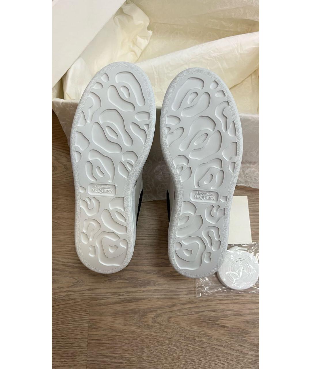 ALEXANDER MCQUEEN Белые кожаные кеды, фото 5