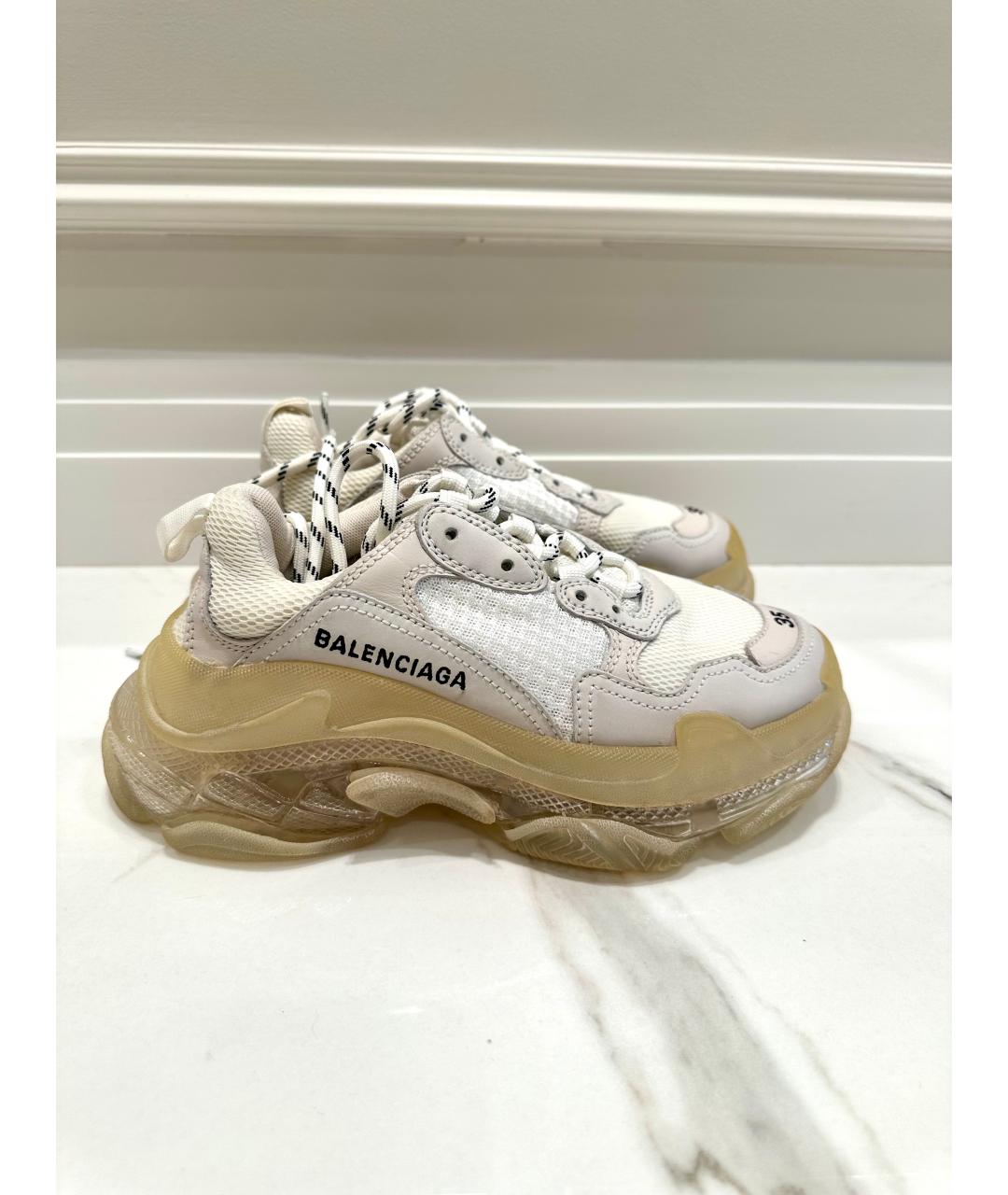 BALENCIAGA Белые кроссовки, фото 5