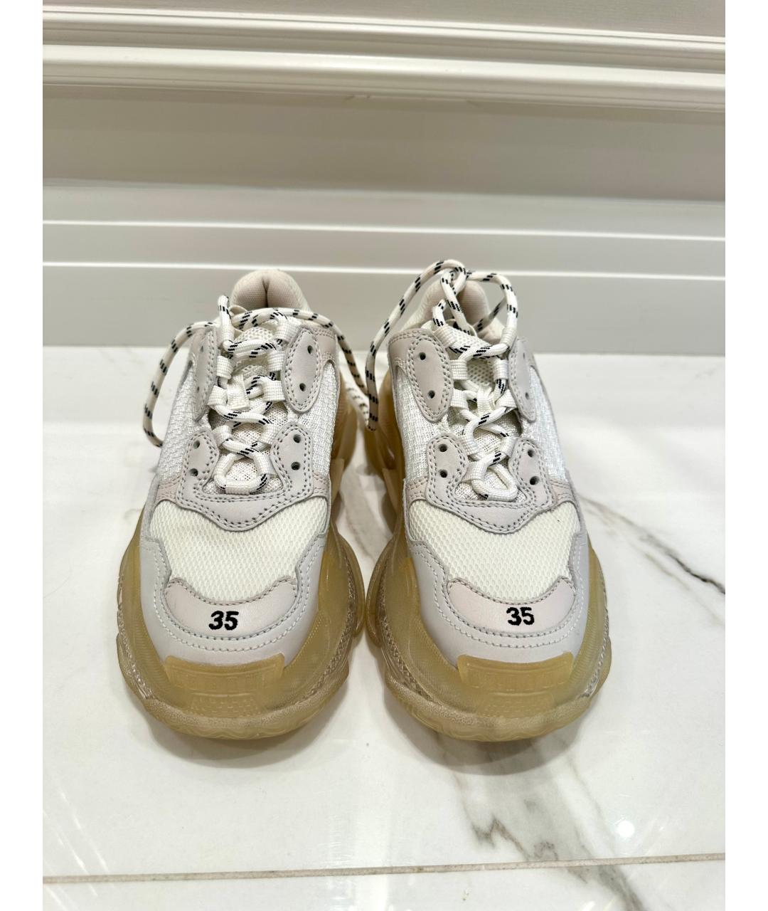 BALENCIAGA Белые кроссовки, фото 2