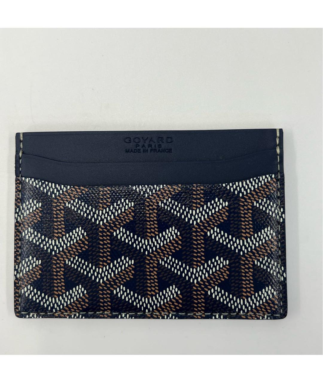 GOYARD Синий кожаный кардхолдер, фото 3