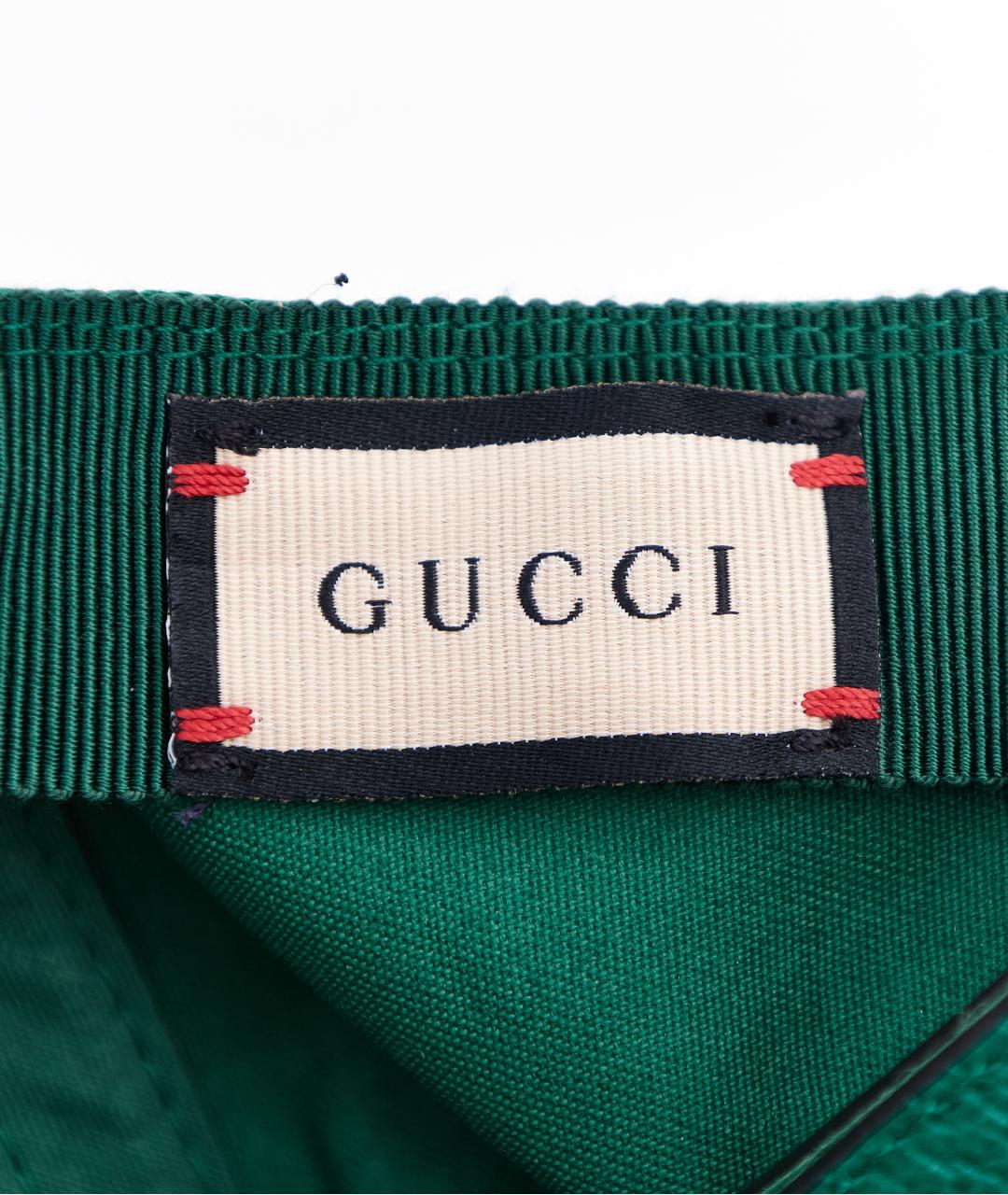 GUCCI Зеленая хлопковая кепка, фото 6