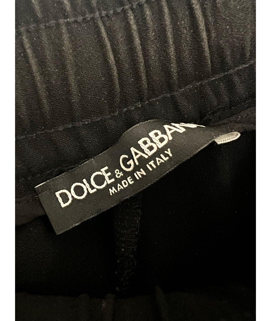 DOLCE&GABBANA Черные спортивные брюки и шорты, фото 3