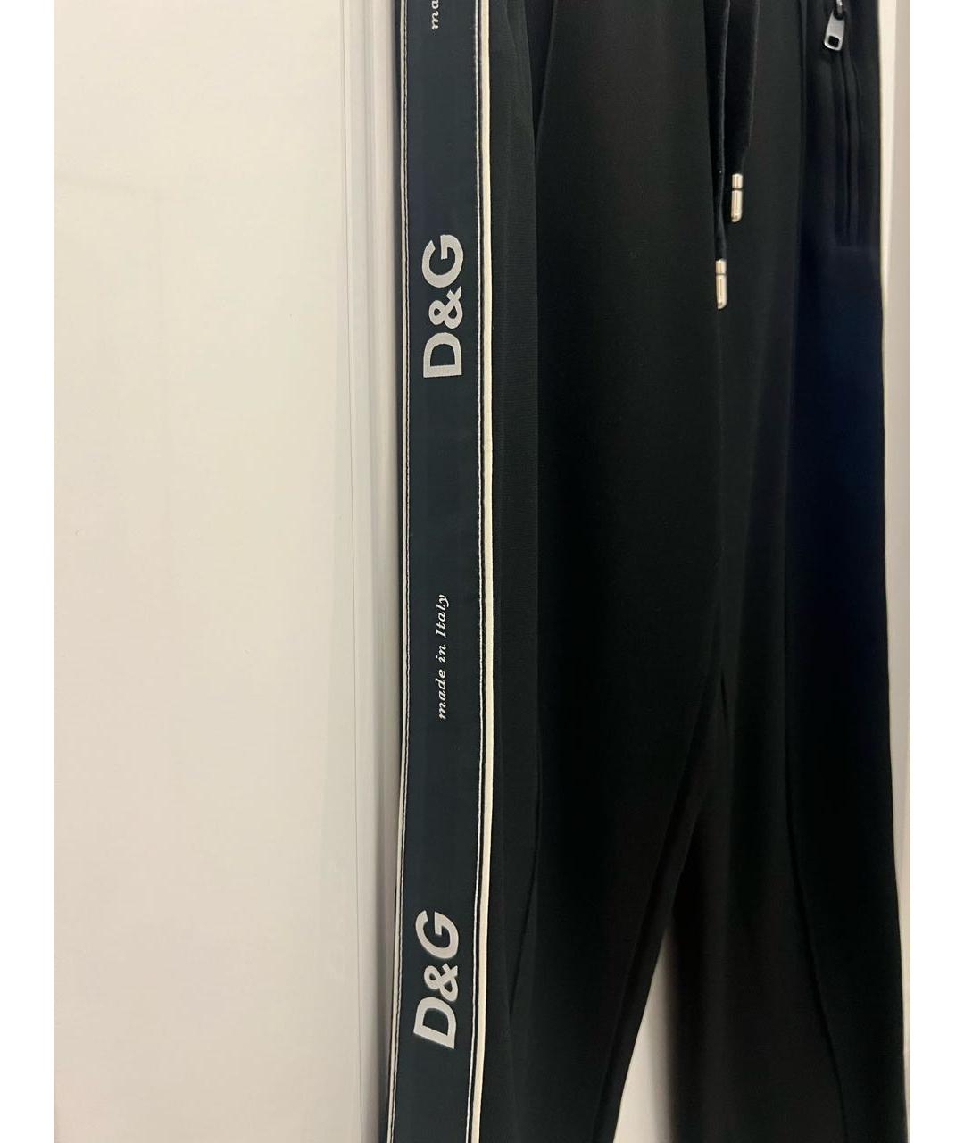 DOLCE&GABBANA Черные спортивные брюки и шорты, фото 4