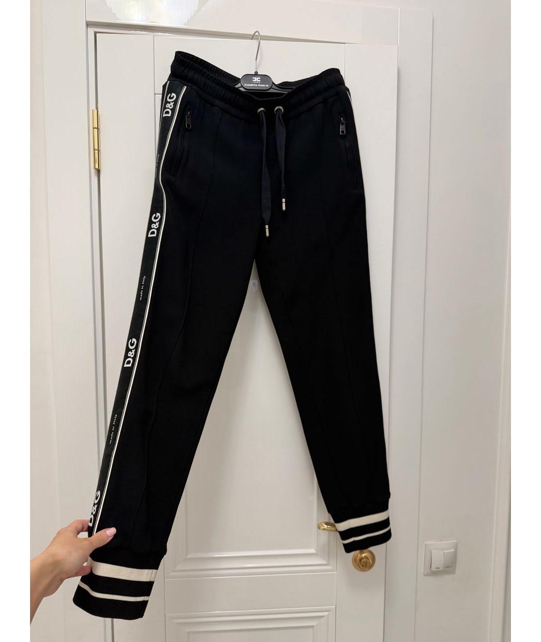 DOLCE&GABBANA Черные спортивные брюки и шорты, фото 5