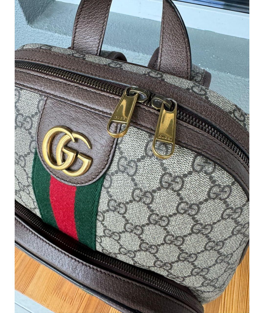 GUCCI Коричневый рюкзак, фото 5