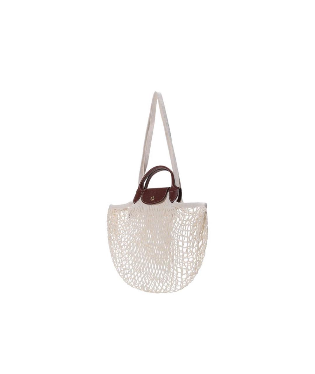 LONGCHAMP Белая пляжная сумка, фото 3