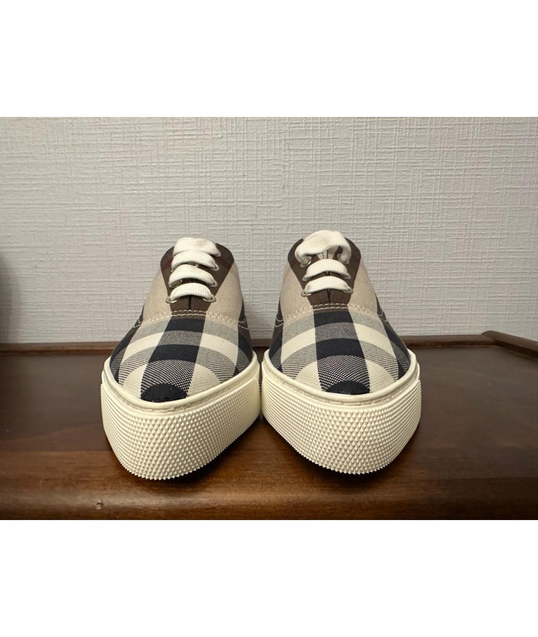 BURBERRY Коричневые кеды, фото 2