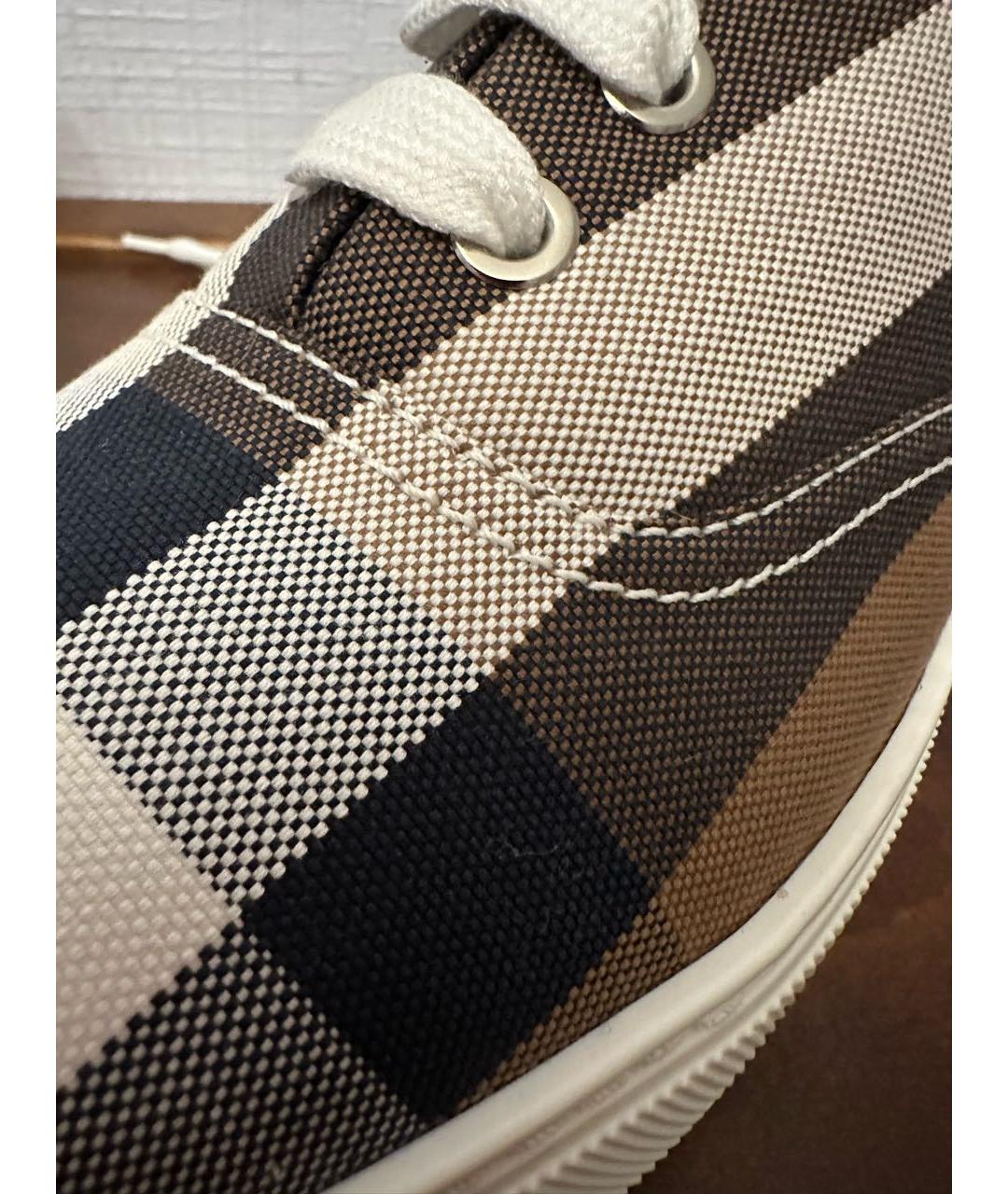 BURBERRY Коричневые кеды, фото 6