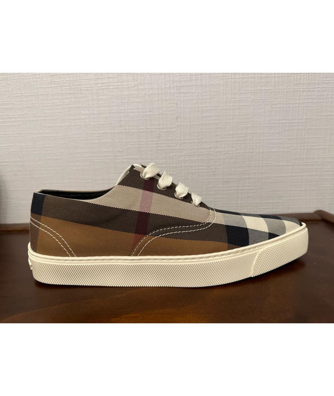 BURBERRY Коричневые кеды, фото 9