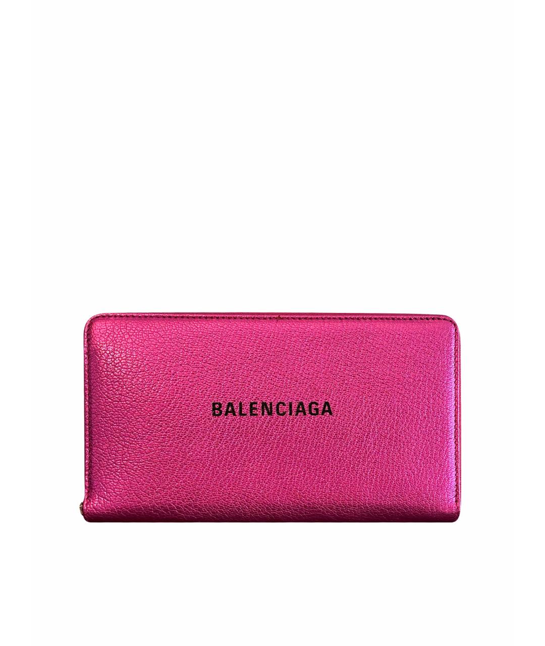 BALENCIAGA Фуксия кожаный кошелек, фото 1