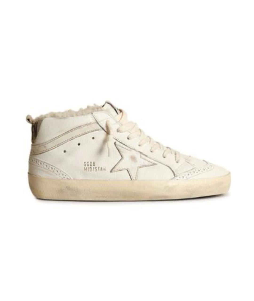 GOLDEN GOOSE DELUXE BRAND Белые кожаные кеды, фото 1