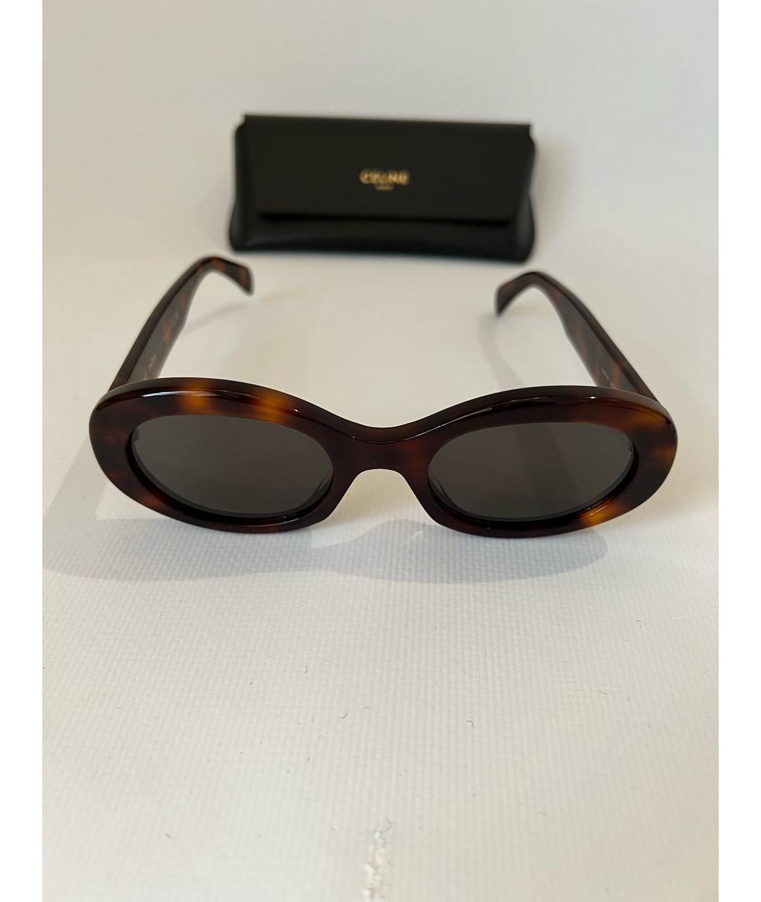 CELINE Коричневые солнцезащитные очки, фото 6