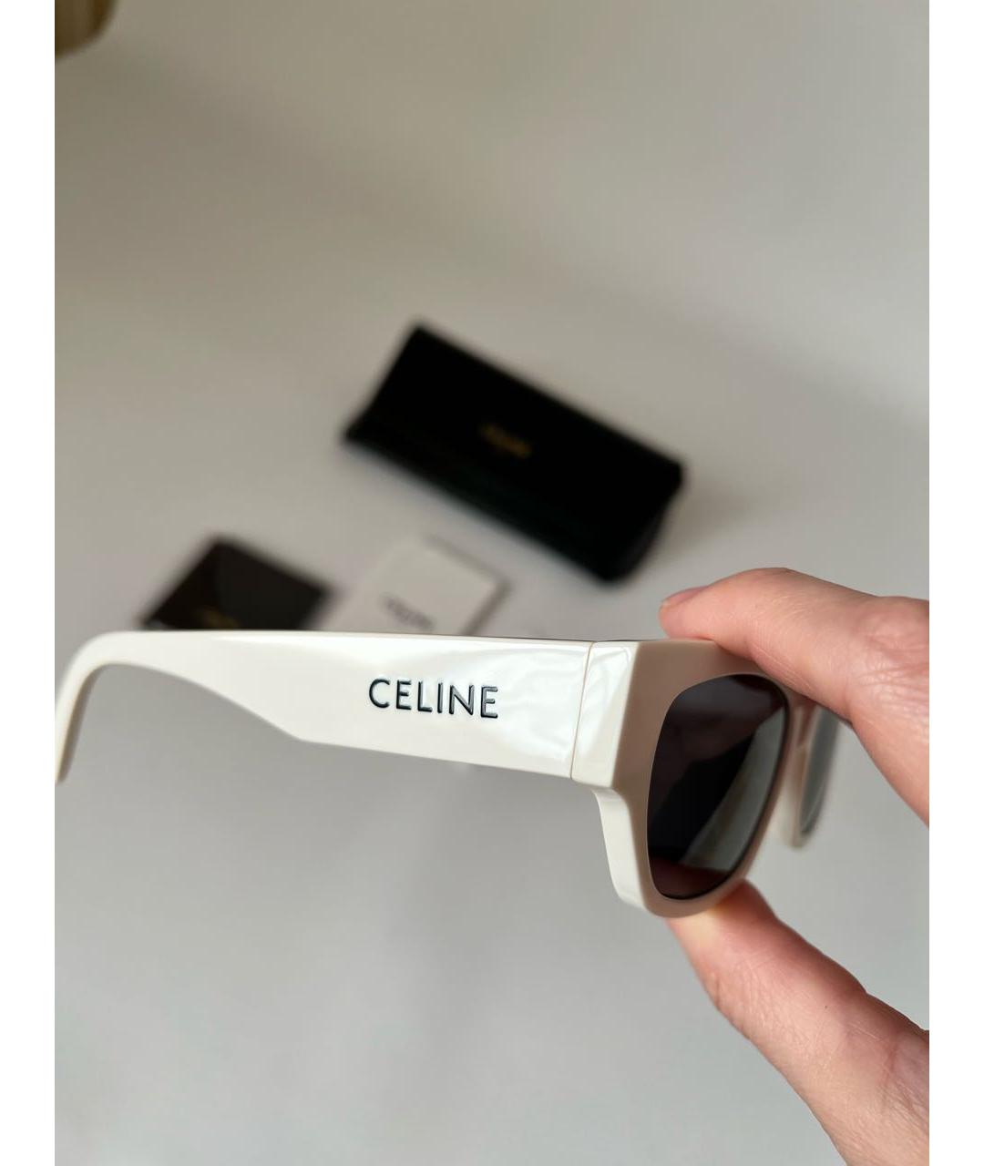 CELINE Белые солнцезащитные очки, фото 6