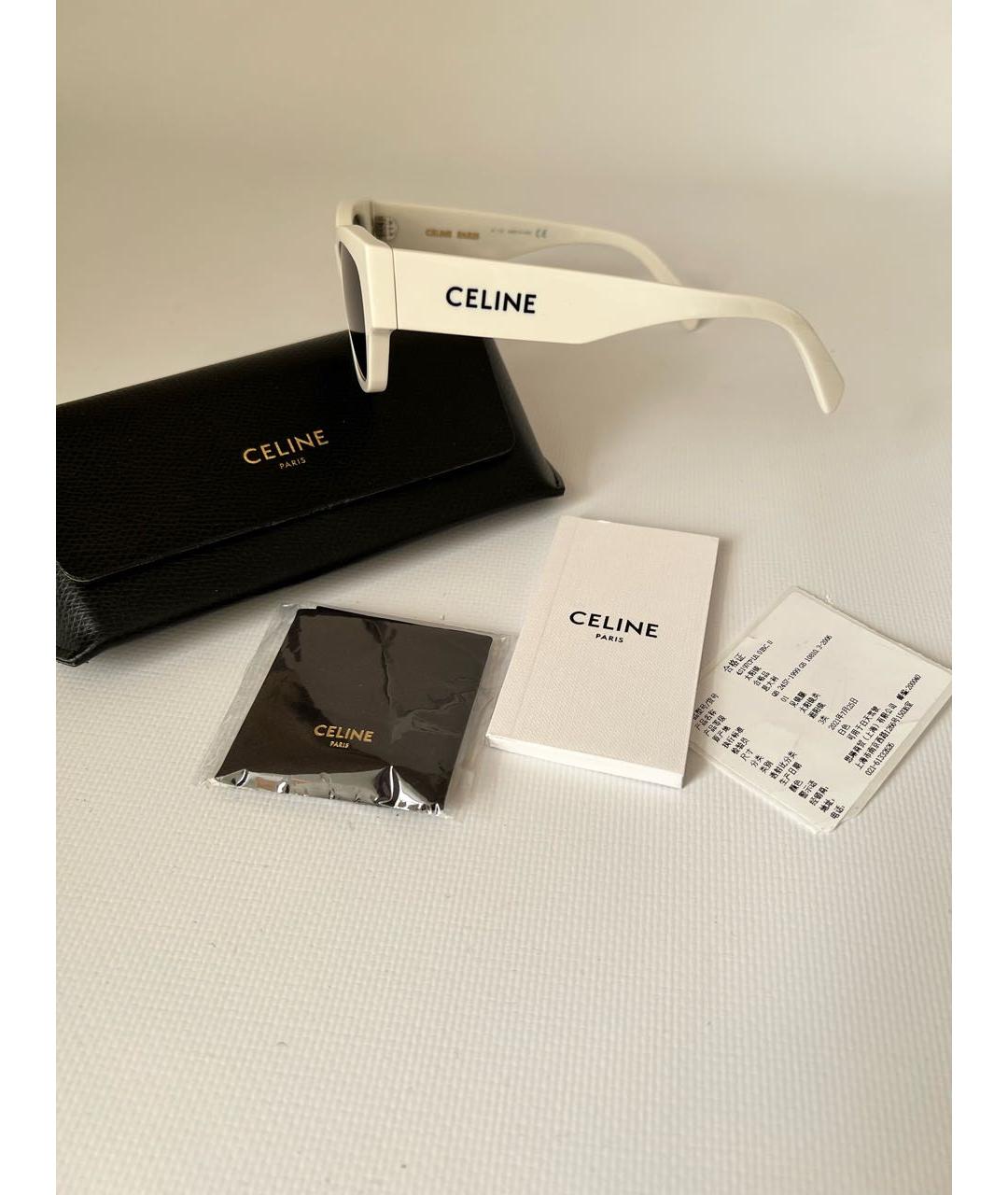 CELINE Белые солнцезащитные очки, фото 2