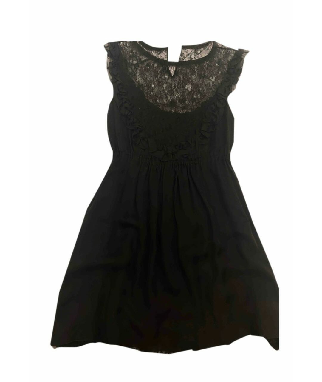 DOLCE&GABBANA Черное шелковое повседневное платье, фото 1