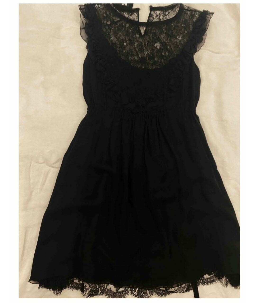 DOLCE&GABBANA Черное шелковое повседневное платье, фото 6