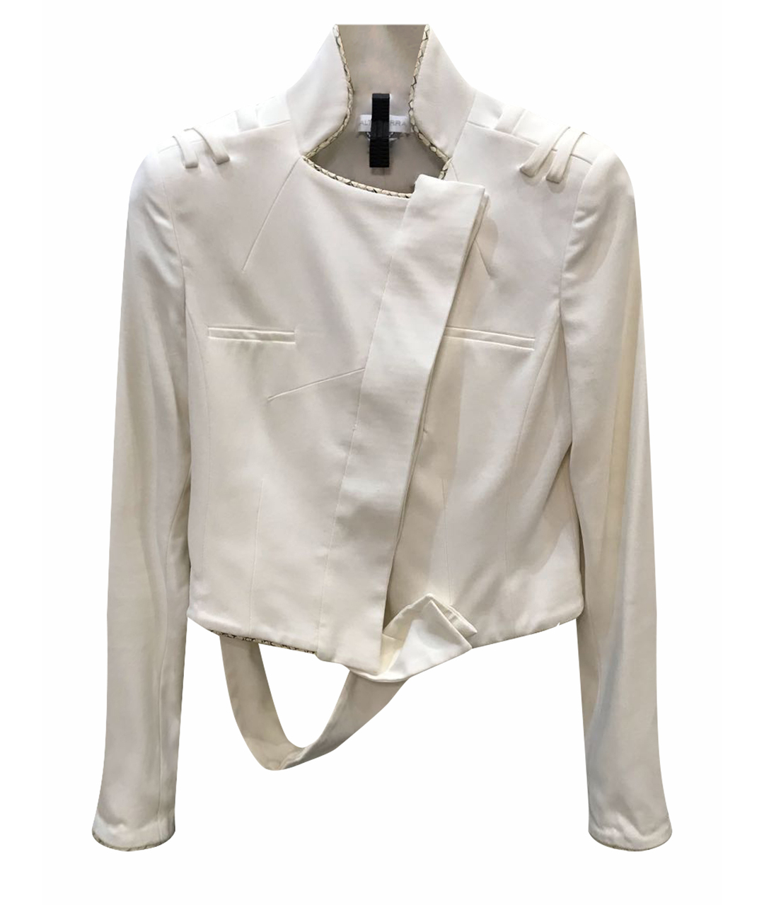 ALTUZARRA Белый полиэстеровый жакет/пиджак, фото 1